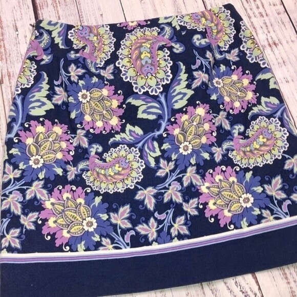 Talbots skirt floral size 0 petite - Picture 6 of 9